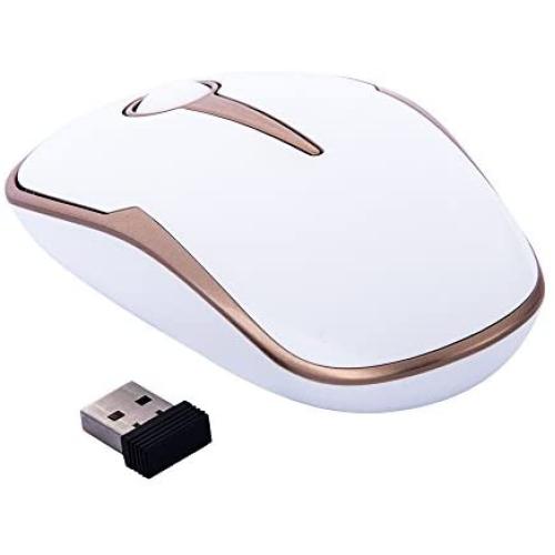 Wireless Gaming Mouse 2.4G Portable Mobile Optical Mice with USB Nano Receiver for Laptop,PC,Computer,Chromebook,Macbook,Notebook(Platinum)