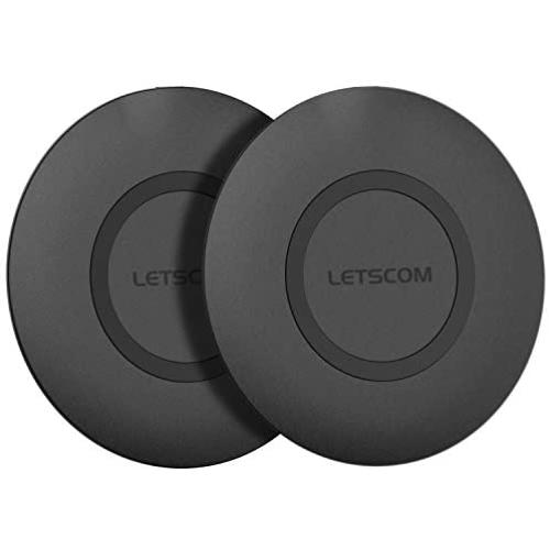 LETSCOM Wireless Charger, [2 Pack] Qi-Certified 15W Max Fast Wireless Charging Pad, Compatible with iPhone 11/11 Pro Max/XS Max/XR/XS/X/8/8+, Galaxy Note 10/Note 10+/S10/S10+/S10E (No AC Adapter)