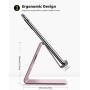 Cell Phone Stand, Lamicall Phone Cradle : Phone Dock, Holder Compatible with Android Smartphones, Phone 11 Pro XS Max XR X 6 6s 7 8 Plus 5 5s 5c, Used for Desk, Table, Night Stand - Rose Gold