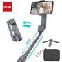 Zhiyun Smooth X, Portable Selfie Stick for iPhone 11 Pro Xs Max Xr, Foldable Gimbal Stabilizer for Smartphone Cell Phone, Vlogging Video Recording for YouTube TIK Tok SmoothX Kit Gray + Pouch+ Tripod