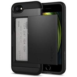 Spigen Slim Armor CS Designed for Apple iPhone SE 2020 Case/Designed for iPhone 8 Case (2017) / Designed for iPhone 7 Case (2016) - Black