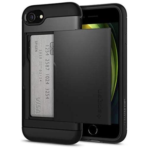 Spigen Slim Armor CS Designed for Apple iPhone SE 2020 Case/Designed for iPhone 8 Case (2017) / Designed for iPhone 7 Case (2016) - Black