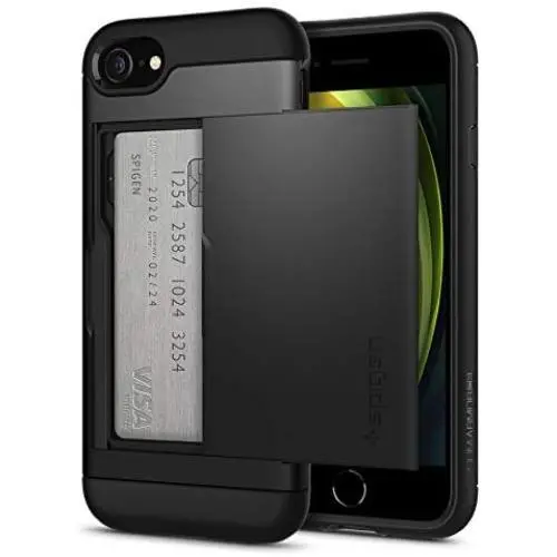 Spigen Slim Armor CS Designed for Apple iPhone SE 2020 Case/Designed for iPhone 8 Case (2017) / Designed for iPhone 7 Case (2016) - Black Spigen Slim Armor CS Designed for Apple iPhone SE 2020 Case/Designed for iPhone 8 Case (2017) / Designed for iPhone 7 Case (2016) - Black