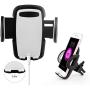 BE Universal Smartphones Car Air Vent Mount Holder Cradle Compatible with iPhone 7 7 Plus SE 6s 6 Plus 6 5s 5 4s 4 Samsung Galaxy S6 S5 S4 LG Nexus Sony Nokia and More (Black)