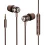 LUDOS Clamor Wired Earbuds in Ear Headphones with Microphone, Earphones with Mic and Volume Control, Memory Foam, Reinforced Cable, Bass Compatible with iPhone, Apple, iPad, Computer, Laptop, PC