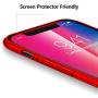 TORRAS Slim Fit iPhone Xs Case/iPhone X Case, Hard Plastic PC Super Thin Mobile Phone Cover Case with Matte Finish Coating Grip Compatible with iPhone X/iPhone Xs 5.8 inch, Red