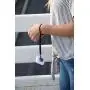 MOXYO - Zigi Band - Universal Cell Phone Lanyard and Wrist Strap, Works with All Smartphones and Tablets Including iPhone and Galaxy & Most Cases (Purple Anodized w/Blk Lanyard)