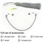Deoukana Tremolo Chain for Kalimba Piano Chain Sand Chain for Finger Piano Thumb Piano Sound Performance Improve Musical Chain Instrument (Black) Deoukana Tremolo Chain for Kalimba Piano Chain Sand Chain for Finger Piano Thumb Piano Sound Performance Improve Musical Chain Instrument (Black)