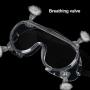 Safety Goggles, Curved Protective Safety Glasses with Adjustable Strap, Anti-Fog and Anti-Scratch Crystal Clear Eye Protection for Work and Outdoor Activities