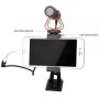 Phone Tripod Mount with Microphone, Riqiorod Video Rig Compatible with iPhone 11, Xs Samsung Smartphone Cellphone, Vlog, Live Streaming