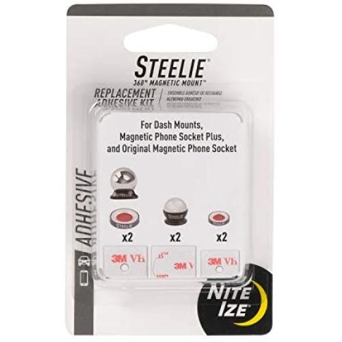 Nite Ize Steelie Universal Adhesive Replacement Kit - for Dash Mount and Phone Sockets
