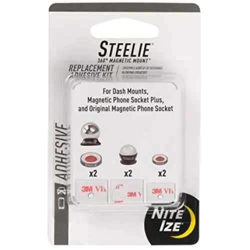 Nite Ize Steelie Universal Adhesive Replacement Kit - for Dash Mount and Phone Sockets Nite Ize Steelie Universal Adhesive Replacement Kit - for Dash Mount and Phone Sockets