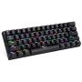 MOTOSPEED 60% Mechanical Gaming Keyboard Compact 61 Keys RGB Backlit Wired/Wireless 3.0 Type-C Gaming/Office Keyboard for PC/Mac/Linux/iPad/iPhone/Smartphone/Laptop Blue Switch