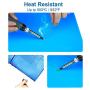MMOBIEL Anti-Static Non-Slip Magnetic Silicone Repair Mat. Multi Work Station Soldering Mat (45 x 30 cm) 680g (Blue)
