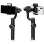 BONFOTO V5-New 3-Axis Handheld Gimbal Stabilizer w/Focus Pull & Zoom for iPhone Xs Max Xr X 8 Plus 7 6 SE Android Smartphone Samsung Galaxy S9+ S9 S8+ S8 S7 S6 Q2 Edge Black