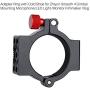Smooth 4 Rode Clamp Ring Extension Adapter with Cold Shoe for Zhiyun Smooth 4, Applied to Rode Microphone/LED Video Light/Monitor Vlogging