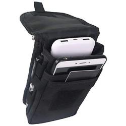 Large Smartphone Pouch, Cell Phone Holder, Tactical Phone Holster, Multi-Purpose Tool Holder, Tactical Carrying Case Belt Loop Pouch Men’s Waist Pocket For Hiking, Camping, Barbeque, Rescue Essential