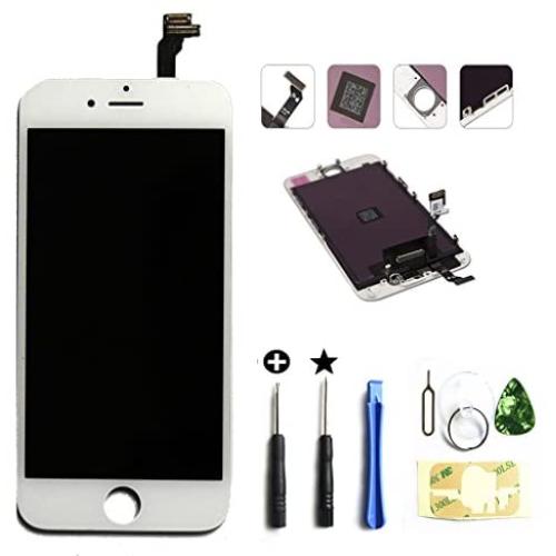 for iPhone 6 (4.7 Inch) (A1549, A1586, A1589) Screen Replacement LCD Digitizer Assembly Touchscreen Front Glass White