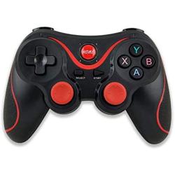 Wireless Android Gamepad T3 X3 Wireless Joystick Game Controller Bluetooth BT3.0 Joystick for Mobile Phone Tablet TV Box Holder-Black Gamepad-