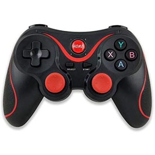 Wireless Android Gamepad T3 X3 Wireless Joystick Game Controller Bluetooth BT3.0 Joystick for Mobile Phone Tablet TV Box Holder-Black Gamepad-