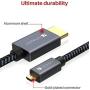 Micro HDMI to HDMI Cable, Ivanky High Speed 4K 60Hz Male to Male HDR HDMI 2.0 Adapter,Compatible with GoPro Hero 7/6 / 5, GoPro Hero 2018, Sony A6600 / A6400 Nikon Z50 / B500, Canon EOS M50Leica CL