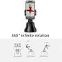 Selfie Stick Smartphone Gimbal Stabilizer Smart Shooting Camera Phone Mount Cature 360°Camera Selfie Mount Auto Compatible with All iPhone and Android Phone (Black)