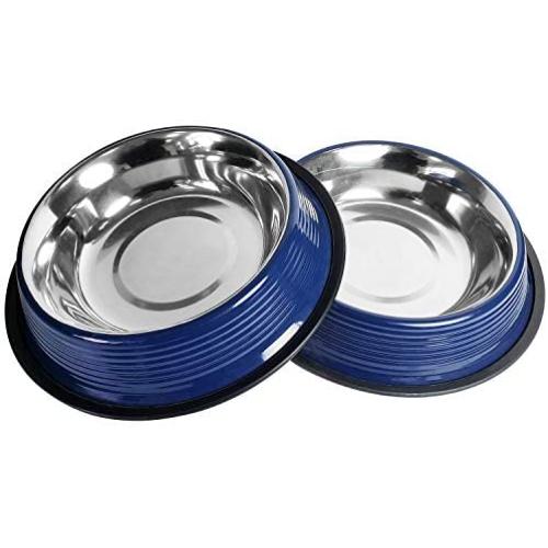 American Pet Supplies Dog Bowls, Set of 2 Non Skid & Non Tip Bowls for Puppies and Dogs