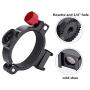 Ring Clamp Adapter for DJI OSMO Mobile 3, Extension Rod Gimbal Mount with Cold Shoe 1/4" Thread for OSMO Mobile 2 Mobile 1 Applied to Rode Video Microphone, LED Spotlight, Monitor, Vlogging Accessory