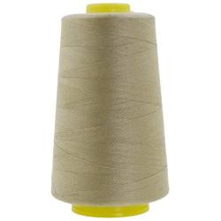 Mandala Crafts All Purpose Sewing Thread from Polyester for Serger, Overlock, Quilting, Sewing Machine (Beige)