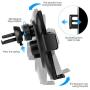 Wireless Car Charger Vent Mount, Automatic Clamping 10W/7.5W Fast Charging Air Vent Car Compatible for iPhone 11/11 Pro/11 Pro Max/Xs MAX/XS/XR/X/8/8+,Samsung S10/S10+/S9/S9+/S8/V30 (Black)