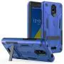 Phonelicious Radiant Core Cricket Icon Smartphone Case with kickstand Heavy Duty Rugged Slim Durable Hybrid Dual Layer Shockproof Phone Cover Compatible Cricket Icon (Blue)