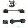 Triple Cold Shoe Mount Gimbal Extension Bracket, Universal Mic Stand and Light Mount Plate Adapter for Zhiyun Smooth 4/Smooth Q/DJI OSMO Mobile 2/Feiyu Vimble 2 Gimbal Stabilizer Accessories