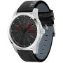 HUGO by Hugo Boss Mens #Invent Stainless Steel Quartz Watch with Leather Calfskin Strap, Black, 22 (Model: 1530146)