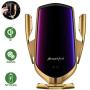 LUKKAHH R2 Wireless Car Charger Mount,Auto-Clamping Air Vent Phone Holder,10W Qi Fast Car Charging,Compatible iPhone 11/11 Pro/11 Pro Max/XS/XS Max/X/8/8+, Samsung Note9/Note10/S9+/S10+（Gold）