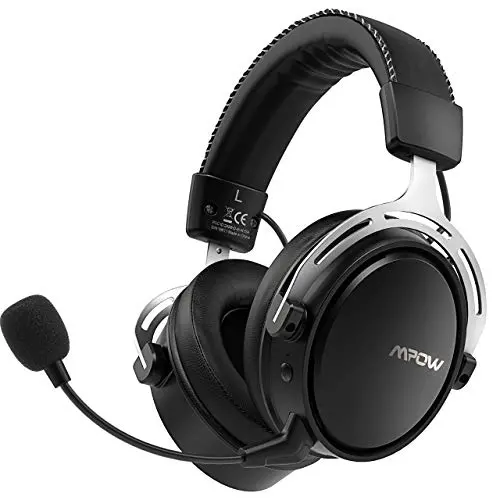 Mpow Air I Wireless Gaming Headset - PS4 Headset with Double Chamber Drivers, Detachable Noise Cancelling Microphone, Memory Foam Gaming Headphones Mpow Air I Wireless Gaming Headset - PS4 Headset with Double Chamber Drivers, Detachable Noise Cancelling Microphone, Memory Foam Gaming Headphones