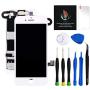 for iPhone 8 Plus Screen Replacement Kit White 5.5" LCD Display for iPhone 8 Plus Replacement Touch Screen Digitizer Full Assembly + Front Camera + Earpiece + Repair Tools + Screen Protector (White)