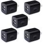 Phone Charger Box, HUHUTA 5 Pack 2.1A Universal USB Wall Charger Plug Cube Power Adapter Replacement for iPhone, iPad, Samsung Galaxy S10/S9/Note 9, LG, Pixel, Moto, Google, HTC