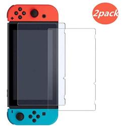 Screen Protector Tempered Glass for Nintendo Switch, Transparent HD Clear Anti-Scratch Screen Protector for Nintendo Switch [2 Pack]