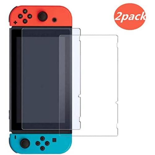 Screen Protector Tempered Glass for Nintendo Switch, Transparent HD Clear Anti-Scratch Screen Protector for Nintendo Switch [2 Pack]