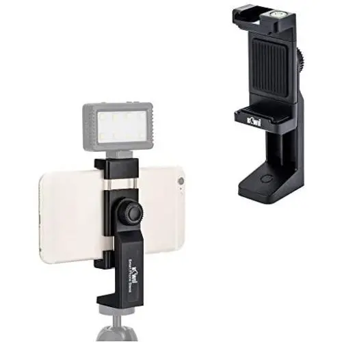 Cell Phone Tripod Mount Adapter Smartphone Tripod Holder Clip Clamp with LED Light & Microphone Shoe Mount and Bubble Level for iPhone/Samsung Galaxy/Moto/Huawei/MI Used on Tripod Monopod and More Cell Phone Tripod Mount Adapter Smartphone Tripod Holder Clip Clamp with LED Light & Microphone Shoe Mount and Bubble Level for iPhone/Samsung Galaxy/Moto/Huawei/MI Used on Tripod Monopod and More