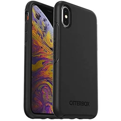 OtterBox SYMMETRY SERIES Case for iPhone Xs & iPhone X - Retail Packaging - BLACK OtterBox SYMMETRY SERIES Case for iPhone Xs & iPhone X - Retail Packaging - BLACK
