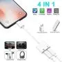 [Apple MFi Certified] iPhone Headphone Adapter,2 in 1 Dual Lightning Headphone Jack Audio + Charge Cable Compatible for iPhone 11/11 Pro/XS/XR/X 8 7,iPad,Sync Data + Music Control,Support iOS 13