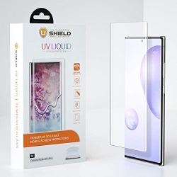 Ultimate Shield Liquid Glass for Samsung Galaxy Note 20 Ultra/Plus [2 Pack] [Premium 3D Curved Tempered Glass Screen Protector] [Full Adhesive] [Ultrasonic Compatible] [Scratch Resistant] [Crystal Clear]