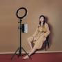Ring Light with Tripod Stand Phone Selfie Kit - 8 inch LED Circle Lights for Makeup Blog YouTube Video Photo Camera Studio Lighting Work with iPhone iPad Tablet Android Phones