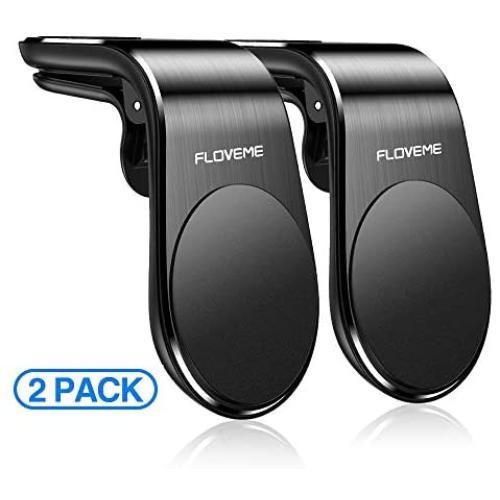 Magnetic Phone Car Mount (2 Pack) FLOVEME 5N52 Magnets Hands Free Universal Smart GPS Cell Phone Holder for Car Air Vent Mount for iPhone 11 Pro Max XR XS X 8 7 Plus Samsung Galaxy S10 S9 S8 Note 10
