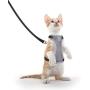 AVCCAVA Kitten Harness with Leash for Walking, Escape Proof Soft Cat Harnesses Easy Adjustable Vest Breathable Pet Safety Jacket with 1 Reflective Towing Leash