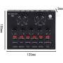 Professional Audio Stereo Headphone Amplifier for Live Streaming, Voice Changer Sound Card with Multiple Sound Effects, Audio Mixer for Music Recording ，Broadcast on Cell Phone Computer Laptop Tablet