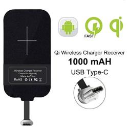 Nillkin Type C Wireless Charging Receiver - 0.16cm Ultra Thin Magic Tag Wireless Charging Receiver Chip for Google Pixel 2 XL/3a/Galaxy A8/LG V20 / OnePlus 7T/Moto X4 and Other Type C Phones