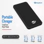 NinjaBatt PowerPal 10000mAh Power Bank, 18W PD & QC3 Portable Charger with High Speed Charging USB and USB-C Ports 3A High-Capacity External Battery Perfect for iPhone 8 X XS 11 Pro Galaxy S8 S9 S10