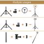 10" Selfie Ring Light with Tripod Stand & Cell Phone Holder for Live Stream/Makeup | Dimmable Mini Floor Table Camera Ringlight for YouTube TikTok Video/Photography